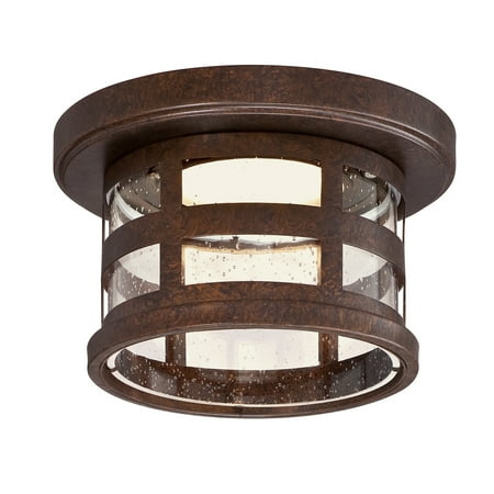 Design House 587212 Washburn Outdoor Led Flush Mount Ceiling Light Design House 587212 Washburn Outdoor Led Flush Mount Ceiling Light Rustic Bronze
