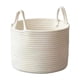thumbnail image 2 of Cesta de almacenamiento tejida con cuerda de algodón y asa, ideal para organizar snacks, juguetes y Rkxzt, 2 of 8