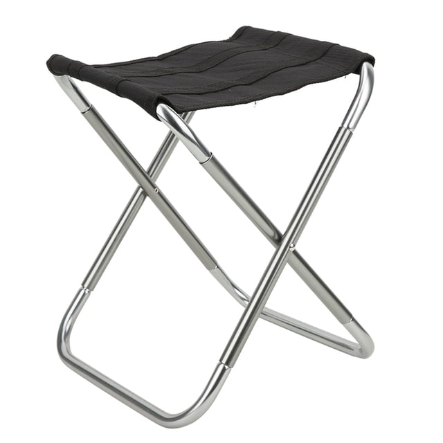 Silla plegable para exteriores, taburete de pesca portátil, de aleación de aluminio de aviación 7075, poliéster Oxford 600D, color pistola