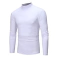 thumbnail image 1 of Camiseta De Cuello Alto Manga Larga Cómoda Hombre Playera, 1 of 4