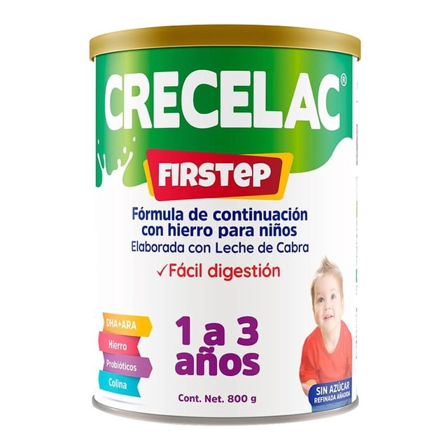 Fórmula de continuación con hierro Crecelac Firstep de 1 a 3 años 800 g