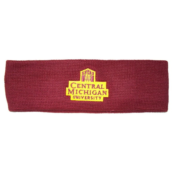 NCAA Licensed Central Michigan Embroidered Logo Sweatband Headband