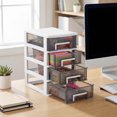 thumbnail image 4 of OUNONA Multi-Layer Storage Cabinet Portable Drawer Type Closet Plastic Furniture for Office and Study, 4 of 8