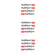 thumbnail image 3 of Wisewang 4Pcs Car Door Handle Sticker Decal 3D Auto Stickers Wrap Decor Letters Pattern Black 3Set, 3 of 6