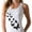 White, variant on Butterfly Graphic Racerback Tank Top: Women's & Girls' Perfect Summer Sleeveless Top - Casual & Stylish Butterfly Print - Large White