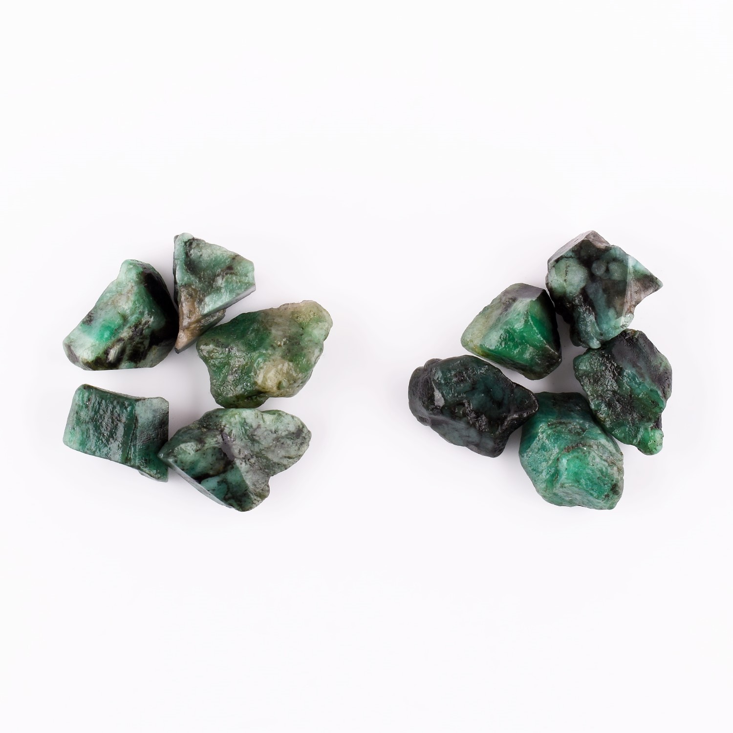 QNAVIC 5pcs Natural Raw Emerald Rough Gemstone Wholesale Bulk Lot, Birthstone, Energy DIY Craft Stone, Raw Healing Crystals, Loose Gemstone for Wire Wrapping, Jewelry Making Supply