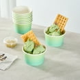 thumbnail image 4 of Coppetta 8 Ounce Dessert Cups, 200 Greaseproof Ice Cream Cups - Lids Sold Separately, For Hot And Cold Foods, Teal And Green Ombre Paper Yogurt Bowls, Disposable, Sturdy - Restaurantware, 4 of 4