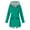 Green, variant on Brilliant Fall Tops for Women New Arrivals Plus Size Women Solid Color Rain Jacket Outdoor Hooded Windproof Loose with Pocket Coat Green XXL