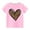 Pink, variant on naisibaby Toddler Boys Girls Fashion Cute Solid Color Round Neck T-Shirt, Kids Heart Printed Short Sleeve Cotton Top Pink 5 T