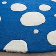 thumbnail image 3 of SAFAVIEH Cambridge Talisha Dot-Print Area Rug, Blue/Ivory, 6' x 6' Round, 3 of 7