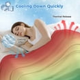 thumbnail image 3 of Rainbow Colors Ombre Cream Cooling Blanket,Lightweight Breathable Summer Throw Blanket with Double Sided Cold Effect,Modern Abstract Art Aesthetics Picnic Blankets Bed Sheet for Hot Sleepers 60"x80", 3 of 8