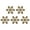 Plum blossom gold, variant on Tizuqe 5Pcs Antique Embroidery Thread Winders Metal Embroidery Floss Bobbin for Sewing