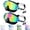 Black Green& Black Blue, variant on Vvinca Swim Goggles with Nose Cover, 2 Pack Wide View Diving Mask Anti-Fog UV No Leak Toddlers Swimming Goggles for Kids 3-14