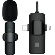 Oceantree Wireless Microphone Audio Video Recording 3.5mm Mini Lavalier Universal For Android/iphone (1 Transmitters+ 1 Recever)