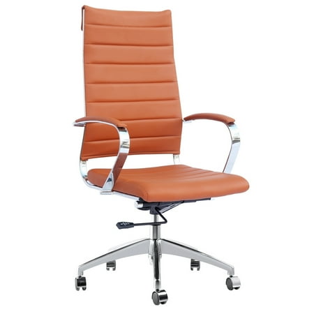 Fine Mod Imports Sopada Conference Office Chair High Back, Light Brown