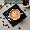 thumbnail image 4 of HornPro Black Disposable Napkin, 1 count, Cocktail, Paper, 4 of 6