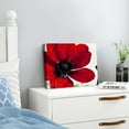 thumbnail image 3 of FUMJ -Abstract Red Pictures of Poppy Flowers Prints Canvas Art Wall Decor for Bathroom Black and Red Bedroom Pictures Contemporary Poppy Canvas Decor 20x16inch, 3 of 6
