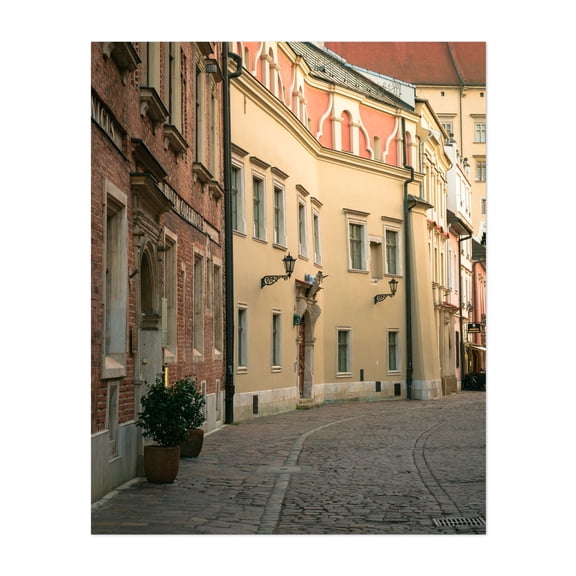 Old Town Streets, Kraków 01 - Kraków Małopolskie Poland Photography Unframed Wall Art Print 8 x 10 inches