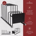 thumbnail image 3 of Cuisinel Lid & Dish Kitchen Rack Organizer 7-Tier Pan Organizer, Matte Black 2-Pack, 3 of 6