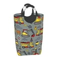 thumbnail image 2 of Bingfone Funny Construction Laundry Hamper,Large Canvas Fabric Lightweight Storage Basket Toy Organizer Dirty Clothes Collapsible, 2 of 6