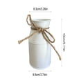 thumbnail image 3 of Iron Floral Arrangement Vase, White/Blue Tall Metal Flower Vase, Unbreakable Rust-Resistant, Decorative Practical, for Fresh/Dried Flowers Home Bedroom Kitchen Living Room Centerpiece, 3 of 6