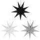 thumbnail image 2 of Estrellas Plegables, Juego De Estrellas De Papel De Pascua De 9 Puntas De 30 Cm Para Árbol De Navidad Árbol De Navidad - Blanco Gris Negro, 3 Piezas Xemadio LN-1094, 2 of 8