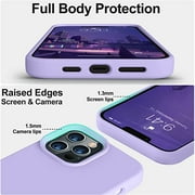 Entronix Silicone Soft Case Designed for iPhone 12/12 Pro Shockproof Durable Slim Fit, Purple