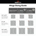 thumbnail image 6 of Design House 3-Pack 3.5" H x .125" Radius Square Interior Door Hinges, Matte Black, 6 of 15