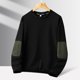 thumbnail image 4 of pstuiky camisetas de manga larga para hombre, Sudadera con capucha y cuello redondo de manga larga con bloques de color para hombre camisetas de hombre m, 4 of 5