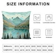 thumbnail image 5 of Creowell Nature Wall Art Mountain Wall Decor for Living Room Boho Landscape Watercolor Forest Pictures Canvas Artwork Nordic Style Abstract Geometric Painting Bedroom Modern Home Decoration, 5 of 5