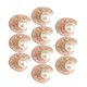 thumbnail image 1 of Fornituras de botón de perla de cristal con forma de concha de 10 piezas para joyas de bricolaje artesanías de oro Zulema Flatback Jewelry Findings, 1 of 8