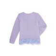 thumbnail image 2 of Frozen 2 Girls Elsa or Anna Sweatshirt with Chiffon Hem, Sizes 4-16, 2 of 3