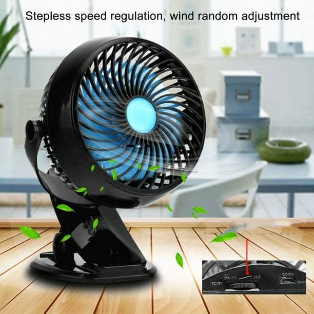Ventilateur Usb, 5000Mah Silencieux Mini Ventilateur De Table Clip