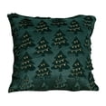 thumbnail image 3 of HJuyYuah Christmas Pillow Covers, 18x18 in Christmas Tree Decorative Pillow Cases with Zipper, Cozy Decor Covers for Living Room ,Couch, Sofa, Bed (Green-B), 3 of 8