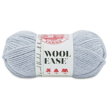 Lion Brand Yarn Wool-Ease Blue Mist Wool Blend Medium Acrylic, Wool ...
