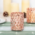 thumbnail image 6 of Efavormart 2 Pack 4" Tall Metal Rose Gold Candle Holder Set Votive Candle Holder Set Wedding Table Centerpiece, 6 of 11
