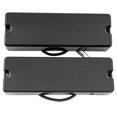 thumbnail image 3 of Artec MDC6 Ceramic Soapbar Style Bass Pickup Neck Bridge Pickups Set 16K for 6-String Bass, Black, 3 of 5
