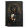 thumbnail image 2 of Hudo Tibetan Mastiff Painting Gentleman Style on Canvas, Tibetan Mastiff Vintage Costume Style Animals Posters For Home Decorations, Living Room, Bathroom Decor, 2 of 5