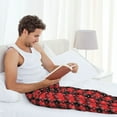 thumbnail image 5 of Vsdgher Christmas With Snowflakes Mens Pajama Pants Sleep & Lounge Pants, PJ Pants-Small, 5 of 6