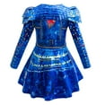 thumbnail image 3 of Girls Mal Costume Cosplay Dress Halloween Fancy Outfit Sets, 3 of 8