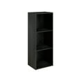thumbnail image 6 of HOMLUX Luder 3-Tier Cube 31.5" Bookcase, Wood Storage Shelf, Small Bookshelf for Home Office & Bedroom, Black, 6 of 10