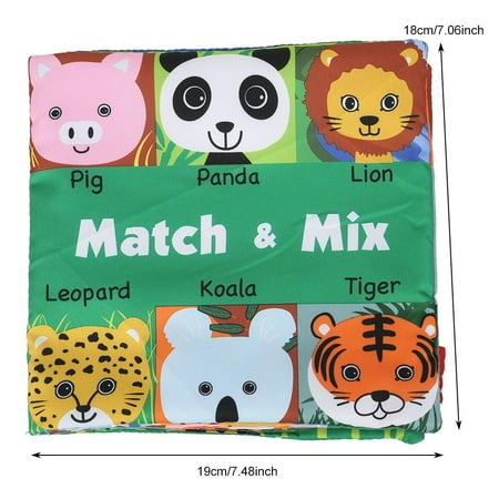 Lhcer Tissu Livre Doux Bebe Chiffon Activite Froisser L Animal Visage Correspondant Livre Education Precoce Livre En Tissu Livres En Tissu Bebe Walmart Canada