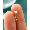 thumbnail image 4 of czcpp-Titanium Heart Star Moon Rook Spike Piercing Jewelry 16g, Surgical Steel Rook Earrings for Women Man, Silver Vertical Labret Jewelry, 8mm Spike Eyebrow Piercing Jewelry, 4 of 4