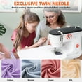 thumbnail image 6 of 12 Stitches Electric Sewing Machine Mini Household Double Thread Sewing Machine US Plug 110V, 6 of 13