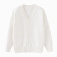 thumbnail image 5 of Gibobby Sweater Girls Open Front Toddler Kids 1t 2t 3t 4t 5t 6t Long Sleeve Knit Cardigan Sweater Cover up Tops Fall Clothes(3-4 Years,White), 5 of 5