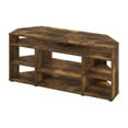thumbnail image 2 of Furinno Jensen Corner TV Stand TV up to 55 Inches, Amber Pine, 2 of 7
