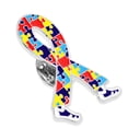thumbnail image 2 of Autism Awareness Ribbon Walk Enamel Enamel Lapel Pin 1-1/4 - 100 Pack, 2 of 3