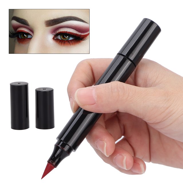 Lápiz delineador de ojos líquido ANGGREK de Doble Cabeza 35 Ml Impermeable con Sello para Maquillaje Diario o fiesta