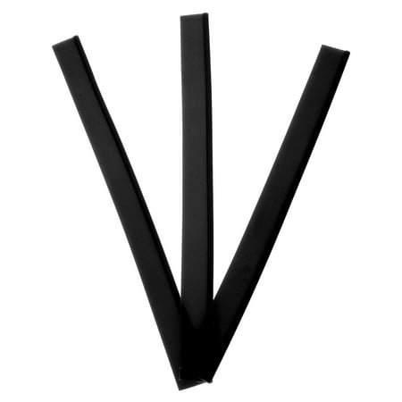 RENACLIPY 3Pcs Universal Black Window Cleaning Squeegee Rubber Strips for Cars Homes and Offices