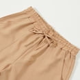 thumbnail image 5 of Men's Shorts Elastic Waist Big And Tall Casual And Fashionable Solid Color Drawstring Elastic Waist Shorts, 5 of 9